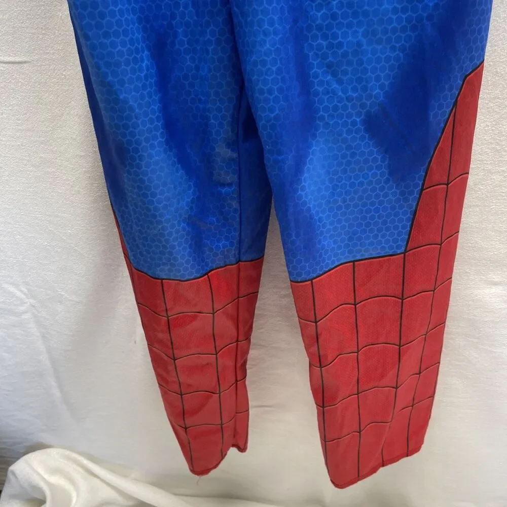 Marvel Spiderman Padded Jumpsuit Costume S 4-7 Muscles Mask Spider Man Costumes